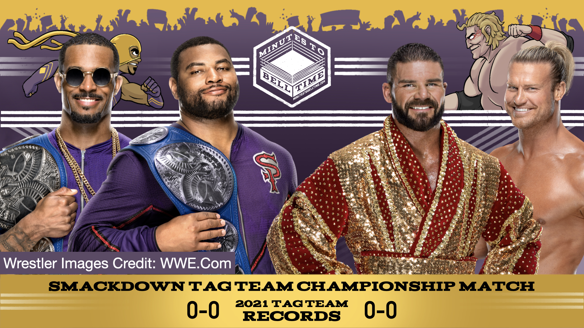 Ziggler and Roode defeat The Street Profits  Minutes to Bell Time
